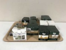 Ten boxed Lilliput Lane ornaments - Little Tea Caddy, Frosty Fun,