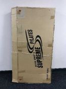 A boxed Ellen Croft supreme pilates machine