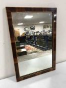 A Victorian mahogany framed mirror