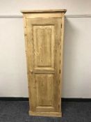 A reclaimed pine single door cupboard,