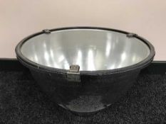 Three industrial metal style spot lamps