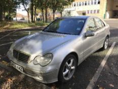 A Mercedes C200 CDI Avantgarde SE Automatic four door diesel saloon car, registration SV04 KMZ,