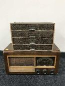 A walnut cased Ferguson valve radio,
