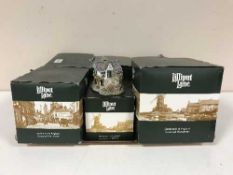 Six boxed Lilliput Lane ornaments - Toffee Apple, The Fleece,