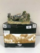 Three large boxed Lilliput Lane ornaments - Coalbrookdale No. 0228, The Golden Hind, Brixham No.