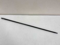 A silver topped swagger stick 