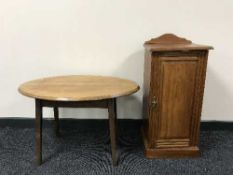 A late Victorian mahogany pot cupboard,