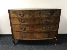 A mahogany Queen Anne style chest