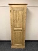 A reclaimed pine single door cupboard,