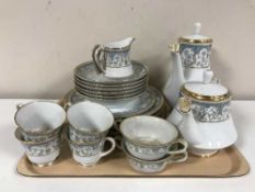 Fifty seven pieces of Noritake tea and dinner ware