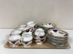 A tray of thirty nine piece Rosalyn bone china tea service