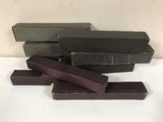 Four boxes containing pianola rolls