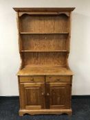 A pine kitchen dresser
