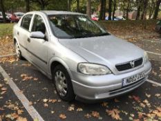 A Vauxhall Astra Club Automatic five door hatchback, first registered 27/05/2002,