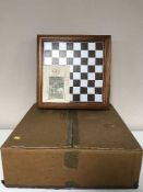 A Camelot chess set by The Danbury Mint limited edition with retail box and figures