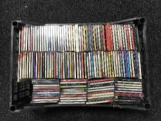 A tray of CD's