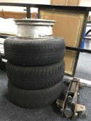 A set of four Vauxhall alloys,