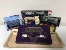 A tray of die cast vehicles by Vanguards,