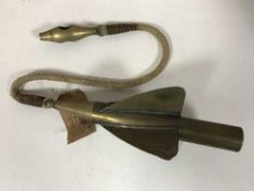 A Thomas Walker & Sons Ltd brass cherub rotator