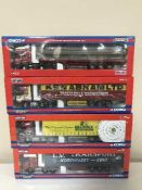 Four Limited Edition die cast Corgi heavy haulage vehicles