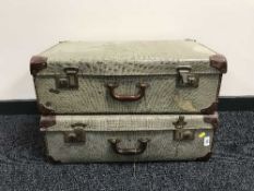Two vintage suitcases