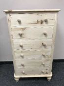A light pine six drawer chest