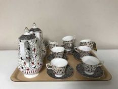 A tray of twenty pieces of Royal Tuscan fine bone china