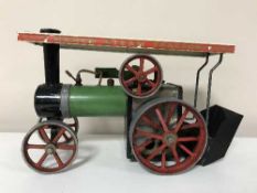A Mamod live steam traction engine