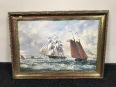 Eight assorted framed prints, watercolour,