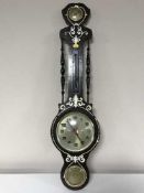 An Italian combined barometer/thermometer/wall clock