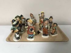A group of eleven Goebel figures