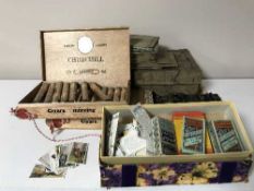 Two Churchill Morning cigar boxes containing cigars, two boxed sets of F. A.