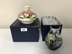 Two Modern Moorcroft vases
