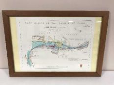 A pine framed map - West Riding of the county of York,