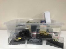 A crate of die cast vehicles, Models of Yesteryear,