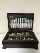 A mahogany cased canteen of Arthur Price cutlery
