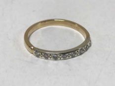 18ct diamond half eternity ring 2.