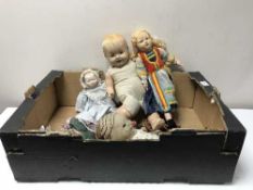 A box of early twentieth century cloth,