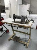 An industrial Singer sewing machine