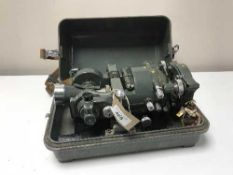 A cased theodolite