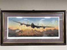 A mahogany framed print - The long journey home by A.