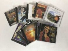 A box of assorted CD's