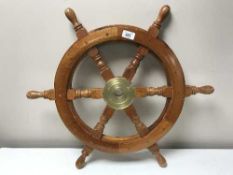 A ship's wheel