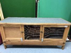 A rabbit hutch