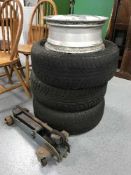 A set of four Vauxhall alloys,