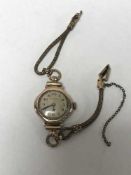 Lady's gold Rolex times 6 positions prima (case,