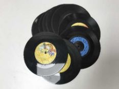 A box of 45's including Buddy Holly,