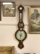 A late Victorian mahogany banjo barometer