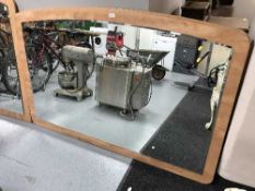Three 5' bevel edged over bed mirrors and a vanity mirror