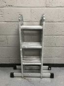 A set of aluminium multi function ladders